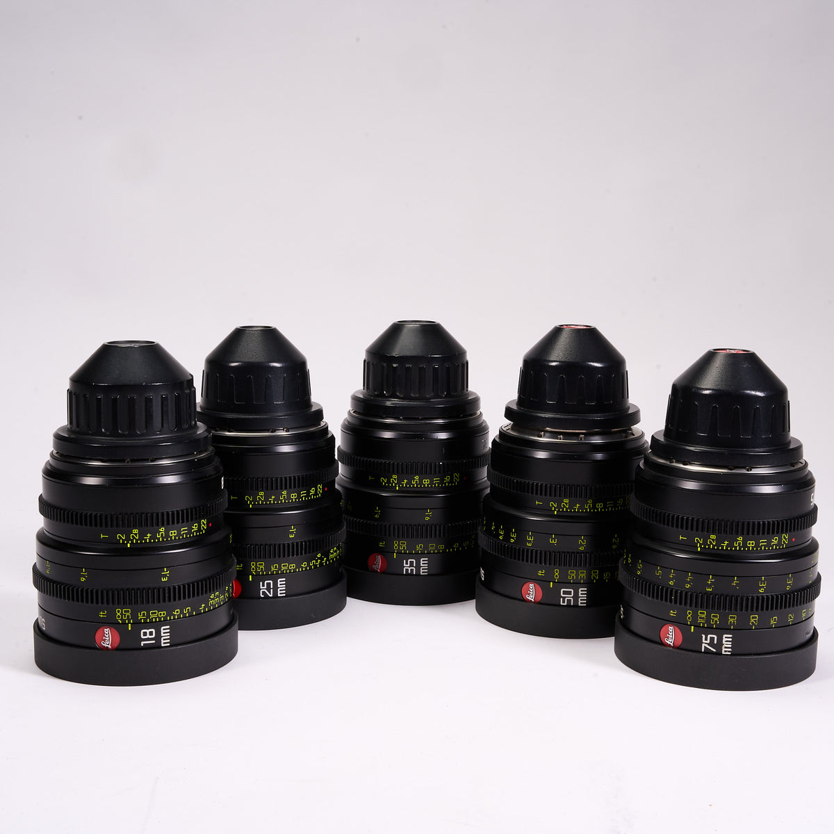 aLENS3397-2432 Leitz Cine T 2.0 Summicron-C Lens Set 18mm 25mm 35mm 50mm 75mm PL Mount &amp; Feet002064.jpg