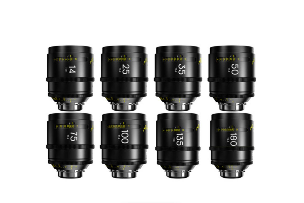 DZOFilm Arles FF/VV 8-Lens Kit 14mm 21mm 25mm 35mm 50mm 75mm 100mm 135mm PL Mount (Brand New)