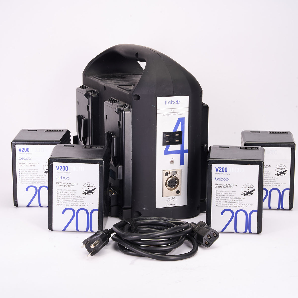 A ACC3576-1200 Bebob VS4 V-Mount Charger with Bebob V200 Micro Batteries x4 Kit.jpg