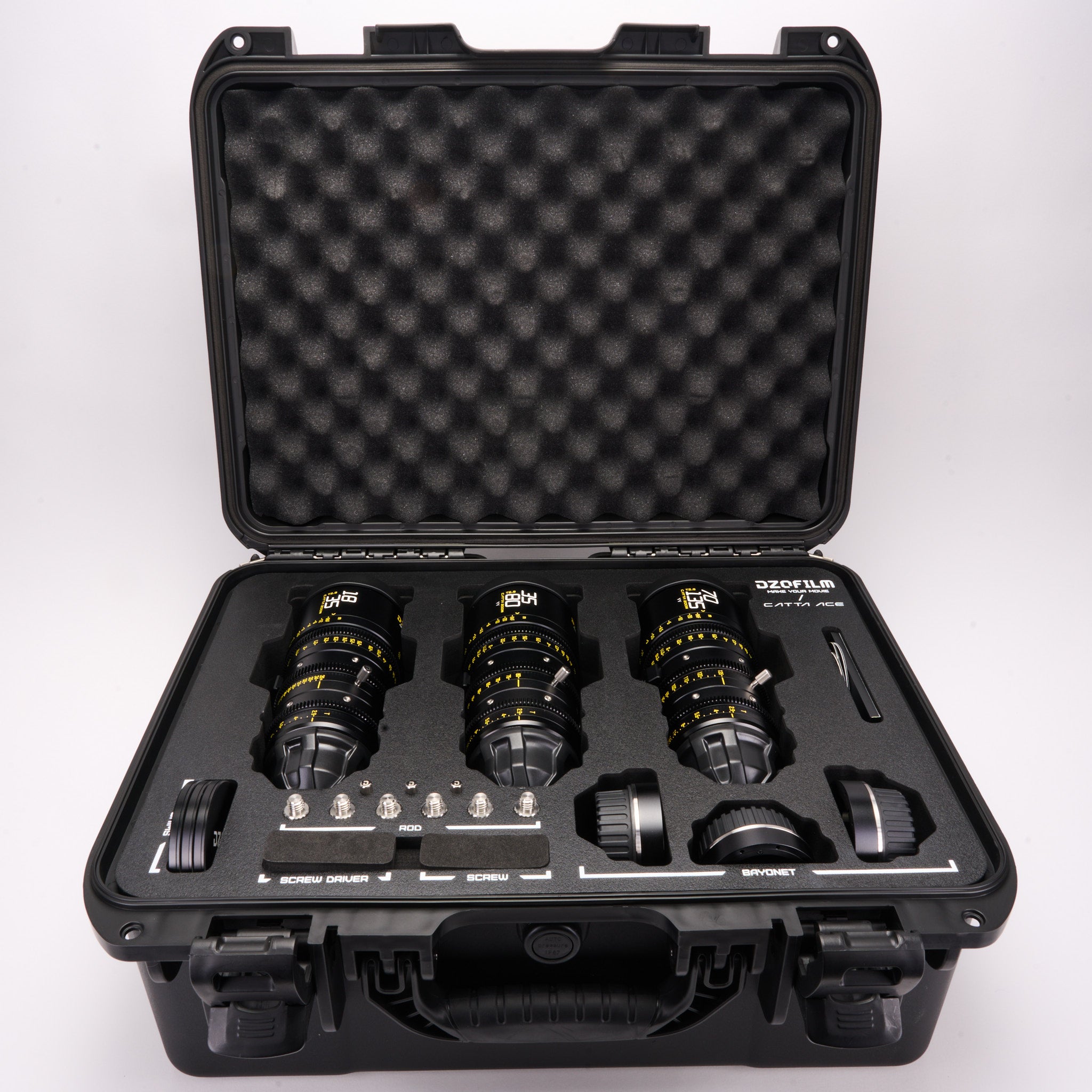 DZOFilm Catta Ace FF 18-35/35-80/70-135mm T2.9 Cine 3-Lens Bundle