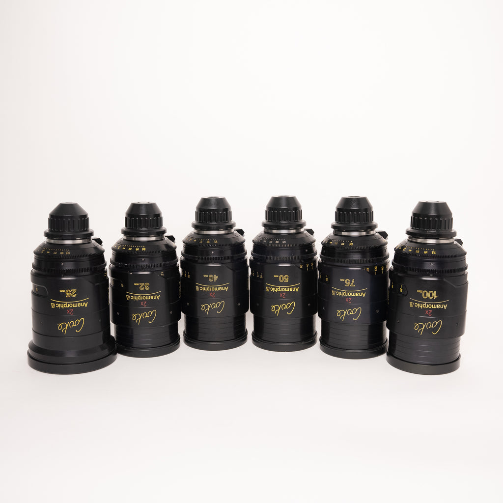 Cooke 2x Anamorphic/i Lens Set 25mm 32mm 40mm 50mm 75mm 100mm PL